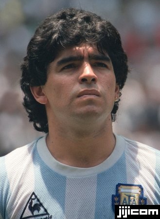 １９８６年Ｗ杯サッカーの決勝西ドイ…：若き日のディエゴ・マラドーナ 