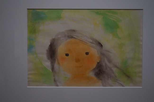 緑の風のなかの少女」（１９７２…：絵本作家・いわさきちひろの作品