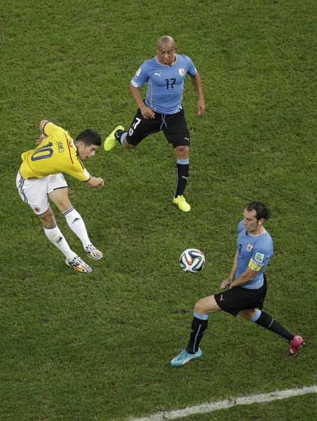 ワールドカップ（Ｗ杯）ブ…：コロンビアのエース ハメス・ロドリゲス 