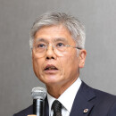 画像・写真：会見する日本体操協会の藤田会長